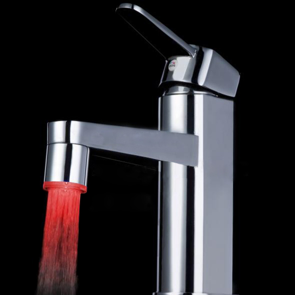 Color Changing LED Faucet Color Changing Water Tap Light Silver 